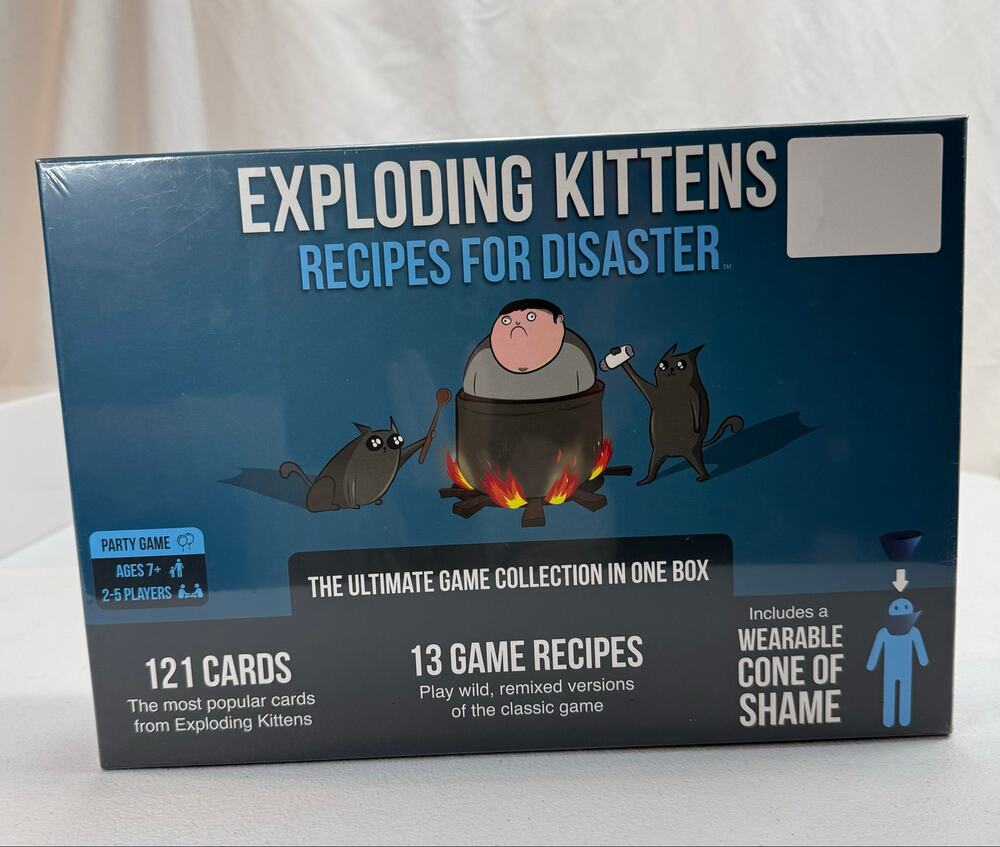 Exploding Kittens Recipes for Disaster Complete Deluxe Card Board Game 121 Cards